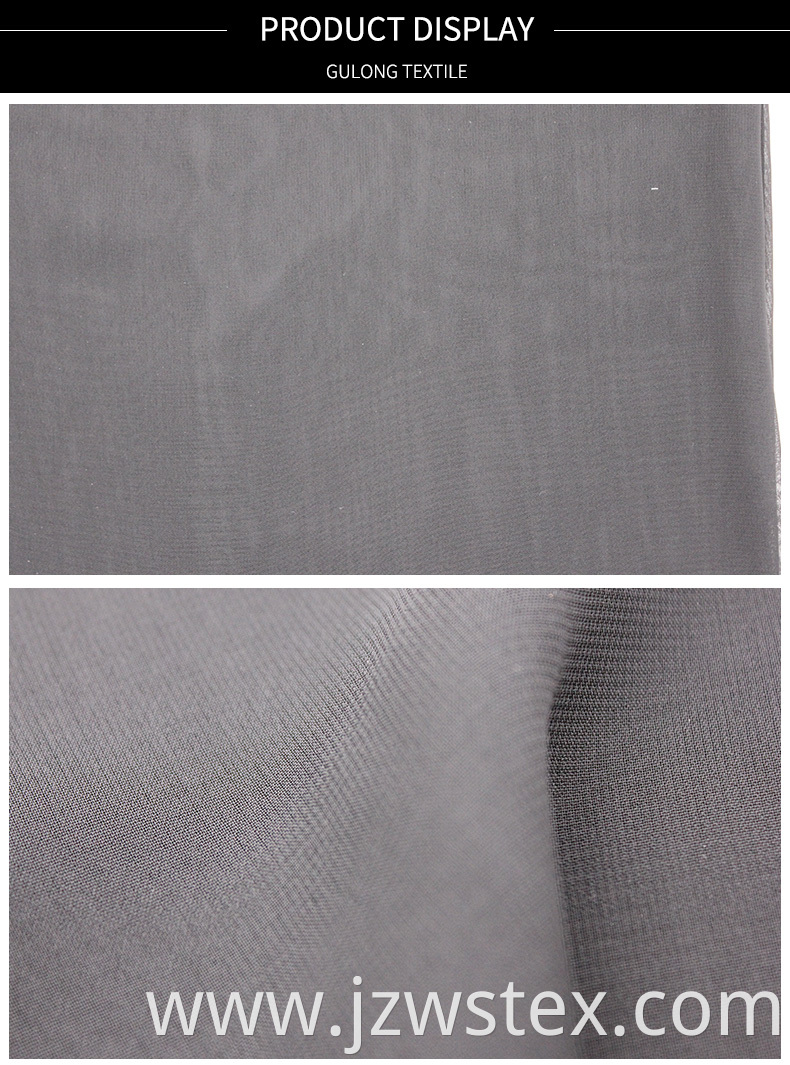 100% polyester chiffon fabric for garment